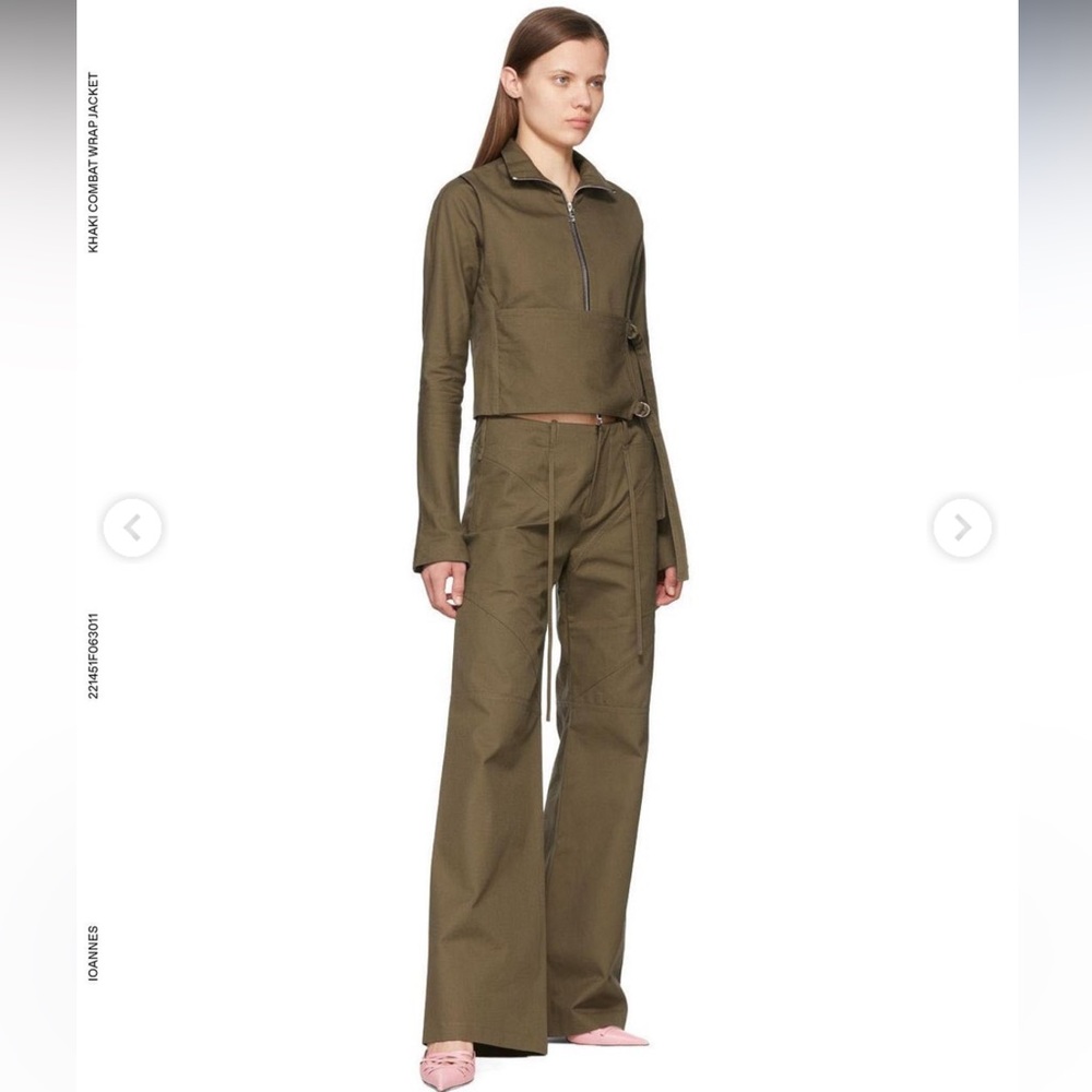 Ioannes Cargo Pants Khaki